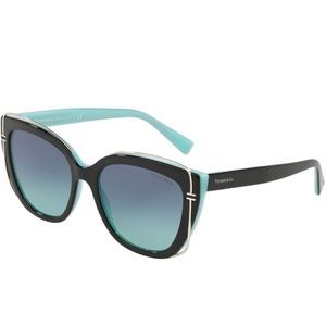Tiffany & Co Sunglasses TF 4148 80559S 54 Black /Blue | Azure Gradient Blue Lens